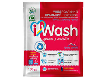 Стиральный порошок автомат iWash "Горная свежесть" универсальный 100г