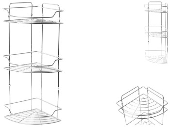 Полка 3-ярусная угловая Besser хромированная 21х5х8см