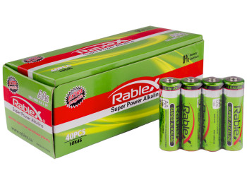 Батарейка алкалиновая Rablex, 1,5V, AA, LR6 (цена за спайку 4шт)