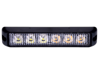 Повторитель габарита, 6 Led, 12V, цвет белый+желтый