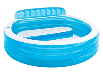 Бассейн детский с надувным сидением Family Pool. Intex 57190