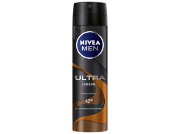 Дезодорант-антиперспірант спрей для чоловіків Nivea men "Ultra carbon" 48 годин 150мл