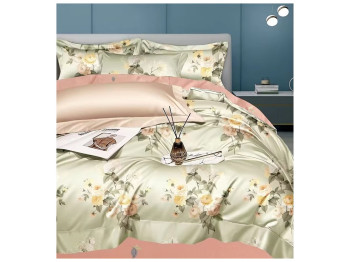 Комплект постельного белья Soho Евро Elle, 200x230см, Bouquet Olive, 6900069939836