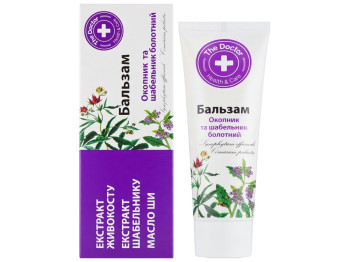Бальзам для тела Домашний Доктор, массажный, для суставов, кремовый, с окопником и сабельником, 75мл