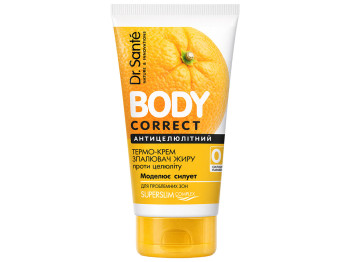 Крем для тела Dr.Sante Body Correct, антицеллюлитный термо, с кофеином и красным перцем, 150мл