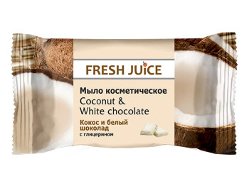 Мило косметичне Fresh Juice "Coconut & White Chocolate" кокос і білий шоколад 75г