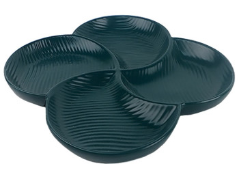 Менажница фарфоровая Green 11" 28,5х28,5х2,5см