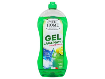 Гель для миття посуду Sweet Home з лимоном, концентрований, 850мл