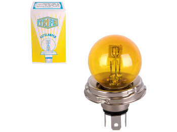Лампа Асим. для фары Trifa 12V 45/40W P 45t желтая (08501)