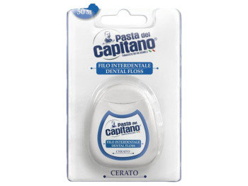 Зубная нить Pasta Del Capitano, нейлоновая, вощеная, 50м