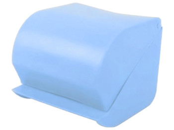 Бумагодержатель квадратный, голубой