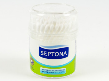 Ватные палочки "Septona" круглая банка 100шт