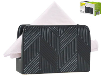 Салфетница Maestro Geometry Black, керамика, 16х8х4см, цвет черный