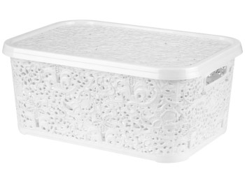 Корзинка R plastic Ажур, 6л, 28,5x20,5x12,5см, біла, 30603
