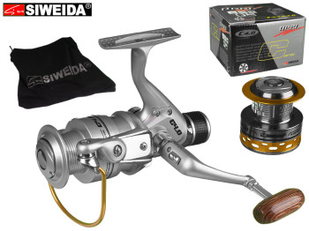 Котушка Siweida "Reel С4,0" 5+1bb металева шпуля з додатковою металевою шпулею