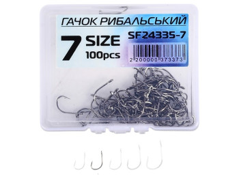 Крючок рыболовный №7 (цена за упаковку 100шт)