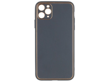 Чохол Leather Gold with Frame without Logo для iPhone 11 Pro Max Колір 4, Grey