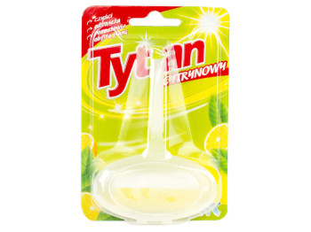 Двухфазный блок для унитаза Tytan "Лимон" корзинка