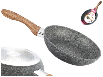 Сковорода без кришки Benson з антипригарним гранітним покриттям, 26см (індукція)