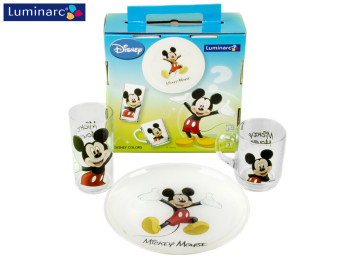 Набор обеденный детский Luminarc "Disney Mickey Colors" 3 предмета в коробке 20701