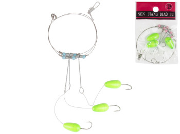 Снасть на кефаль з 3 гачками 50,5см