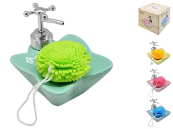 Дозатор для жидкого мыла Butterfly 12x11,5см (цена за набор 2 предмета)