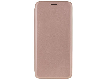 Чехол-книжка кожа для Samsung A72 (A725) Цвет Розово-Золотой