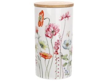 Банка фарфоровая Flower Garden для хранения, 1л