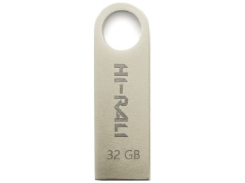 USB флеш-накопичувач Hi-Rali Shuttle 32gb Колір Сталевий