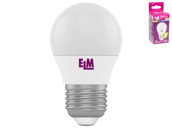 Лампа світлодіодна куля ELM Led 18-0051 G45 6W цоколь-Е27-стандарт, холодне біле світло