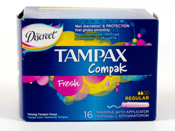 Тампоны Tampax Compak "Fresh Regular Duo" 16шт 2капли