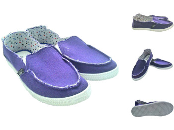 Мокасины женские/подростковые фиолетовые, литая подошва (36 размер, маломерят) РАСПРОДАЖА