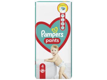Подгузники-трусики одноразовые для мальчиков и девочек Pampers Pants Размер 4 Maxi 9-15кг 52шт