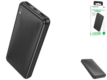 Універсальна мобільна батарея Power Bank Borofone BJ55 Graceful 10000 mAh Колір Чорний