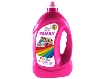 Гель для прання кольорових тканин For My Family Color, безфосфатний, 100 циклів, 4кг