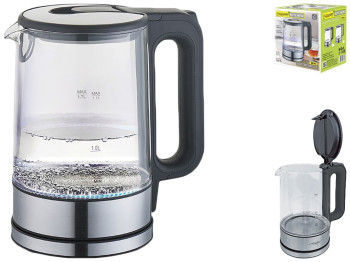 Чайник електричний Maestro BLACK скляний 220-240В, 50Гц, 2200Вт 1,7л