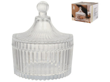 Сахарница стеклянная с крышкой Crystal, 250мл