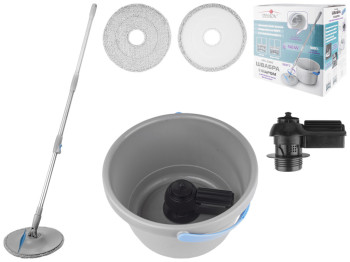 Швабра с ведром с автоматическим отжимом система Центрифуга