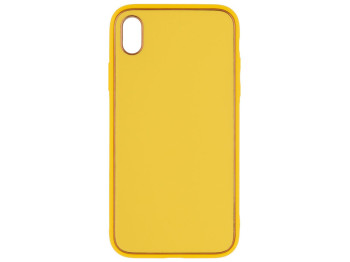 Чехол Leather Gold with Frame without Logo для iPhone Xr Цвет 9, Yellow