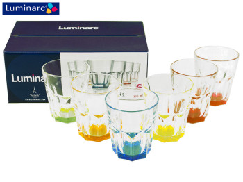 Набор стаканов Luminarc "Bright Colors New America" 270мл (цена за набор 6шт) 17782