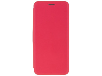 Чехол-книжка кожа для Xiaomi Poco X3/Poco X3 Pro Цвет Малиновый