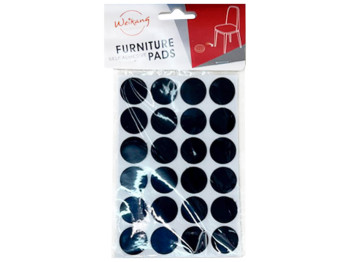 Наклейки на ножки стула/стола, круглые, 24шт, 2,2см