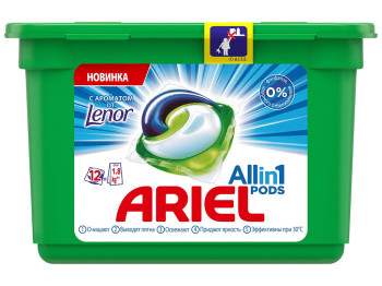 Рідкий гель в розчинних капсулах ARIEL Touch of Lenor Fresh 12X27г