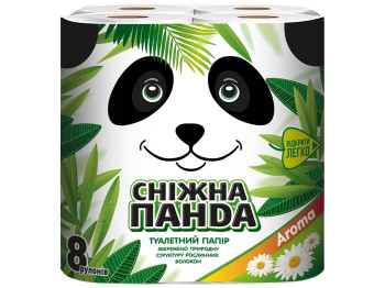 Бумага туалетная Сніжна панда Aroma двухслойная (цена за упаковку 8 рулонов)