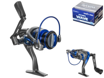 Катушка Sams Fish Wave 2000 6+1bb металлическая шпуля, обороты 5.1:1