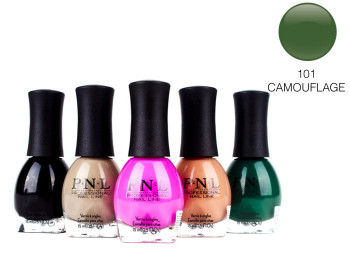 Лак для ногтей P.N.L №101 CAMOUFLAGE 15мл