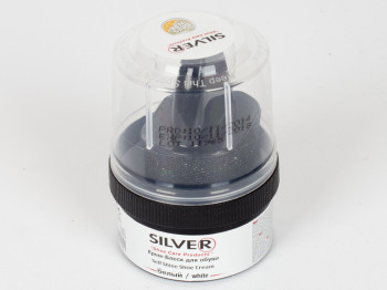 Крем-беск для обуви Silver (белый цвет) 50мл в банке