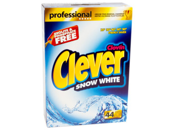 Стиральный порошок бесфосфатный Clever Professional White 3,3 кг (Польша)
