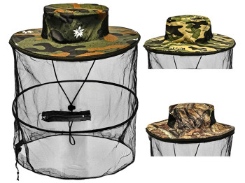 Шляпа-накомарник с застежкой-молнией, 55-58см (съемная)