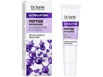 Крем для кожи вокруг глаз Dr.Sante Ultralifting, с пептидами, ниацинамидом и витамином Е, 15мл